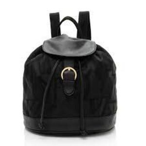 Authentic Ferragamo Suede Leather Black Backpack Small Salvatore Ferragamo Backpacks for Women for sale | eBay main image 4